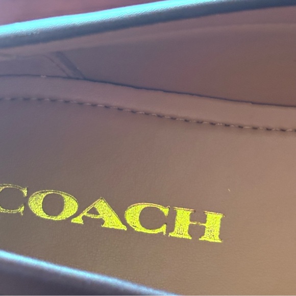 Coach Olive Signature Series C Jacquard Khaki-Chestnut Slip-On Loafer Sz 9.5M/40 - Picture 4 of 7